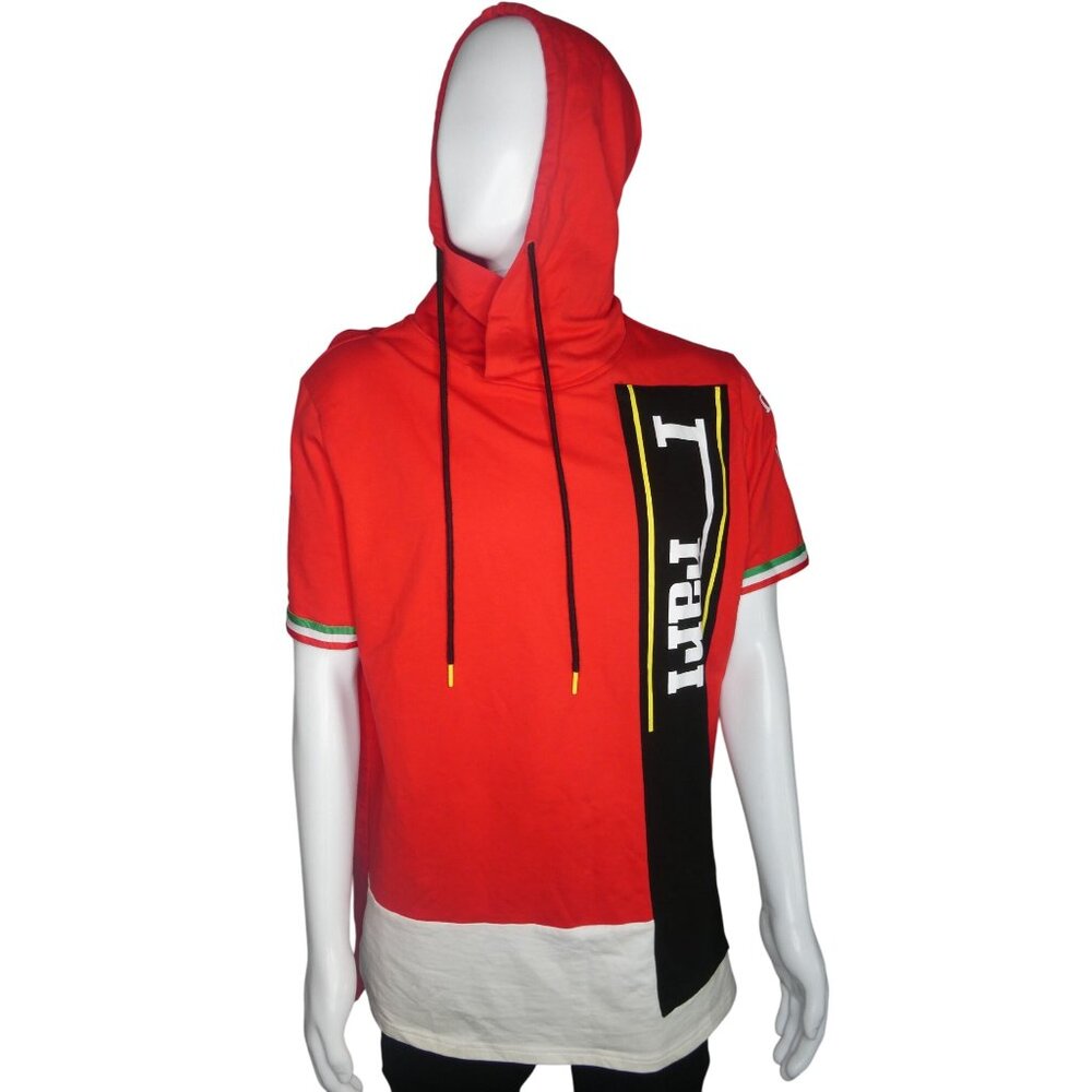 Hudson OuterWear Men's  Frari Short Sleeve Red Hoodie Size‎ XL